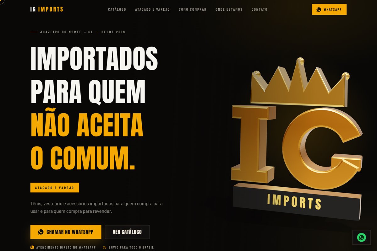 Site da IG Imports